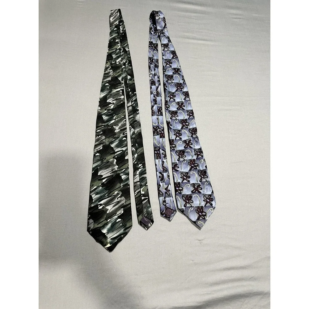 VTG J Garcia Pair‎ (2) Neck Ties Banyan Trees & Bee Hive